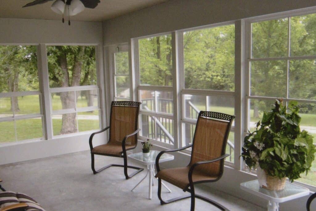 Screen Porch Contractors Screened in Porch with Fan