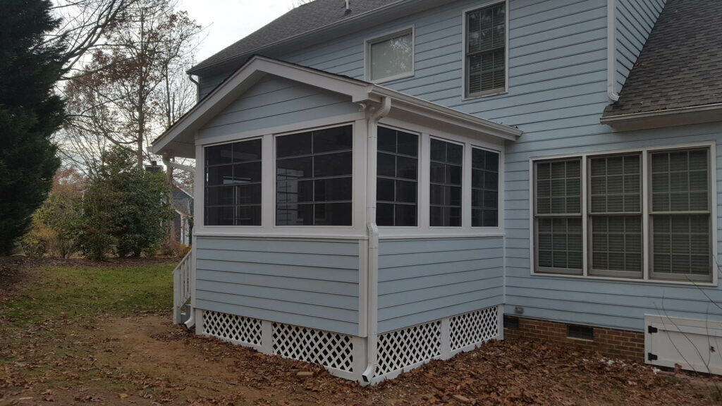 Screen Room Exterior Screened in Porch Builders