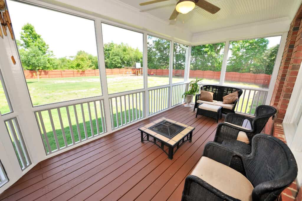 Screened in Porch Contractors Madison WI Back Porch