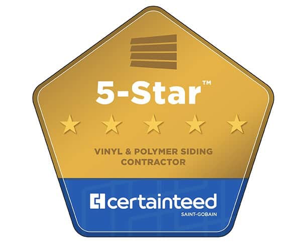 CertainTeed 5 Star Contractor Vinyl Siding Installation