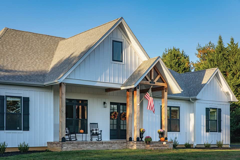 Colonial White Board and Batten Siding Repair Madison WI