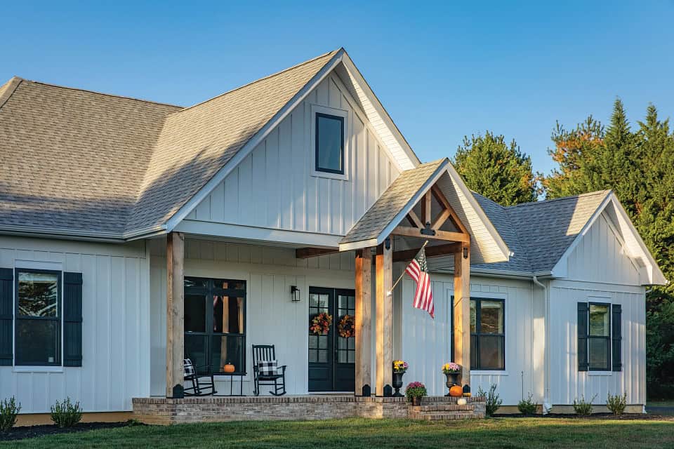 Herringbone Board and Batten House Siding Installation