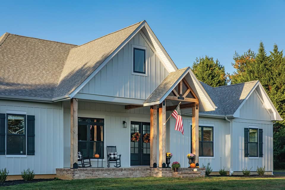 Sterling Gray Board and Batten Vinyl Siding Replacement