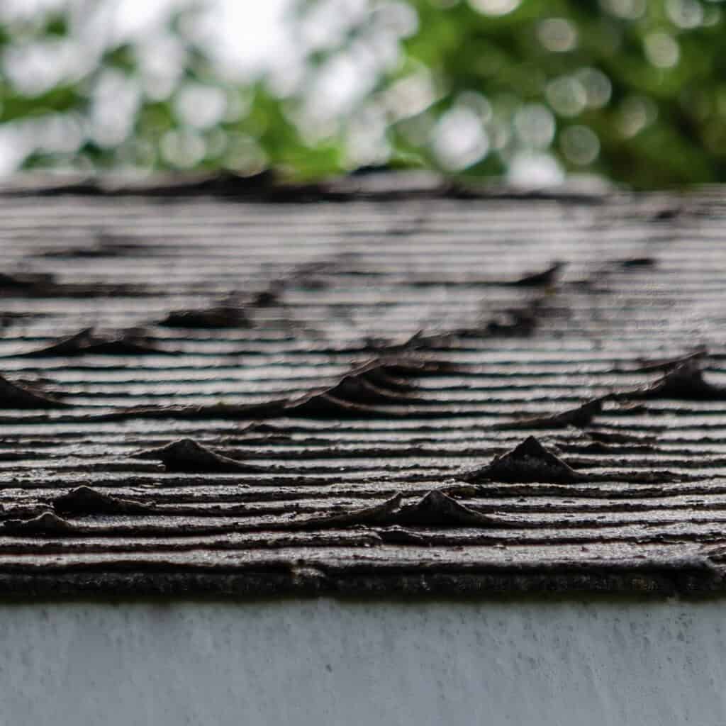 Curled Asphalt Roof Repair Roofing Contractor Madison WI