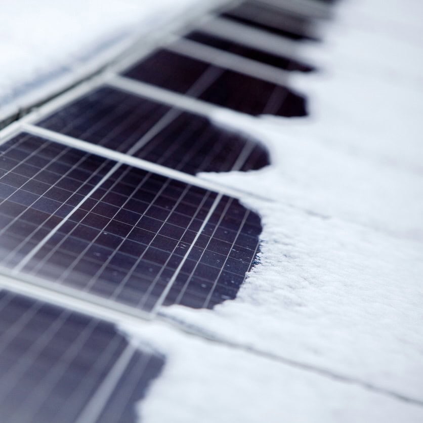 Roofing Company Madison Snow On Solar Panels