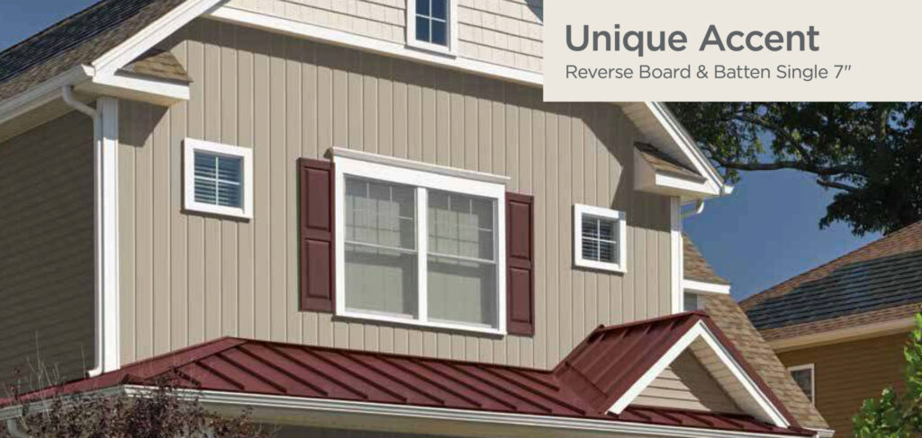 CertainTeed Vinyl Siding Unique Board and Batten Accents
