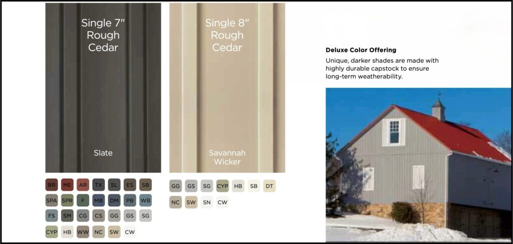 Rough Cedar Finish Vinyl Siding Contractor Madison WI